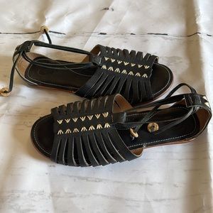 OluKai Hikina Sandal Night Ginger Black 7 B(M)